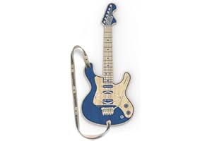 NEUE FREUNDE inventing & producing schnickschnack Woodrocker, The Smart Guitar with Free App: This Air Guitar Works with Your Apple® iPhone® or iPod® Touch from iOS8 (Blue)
