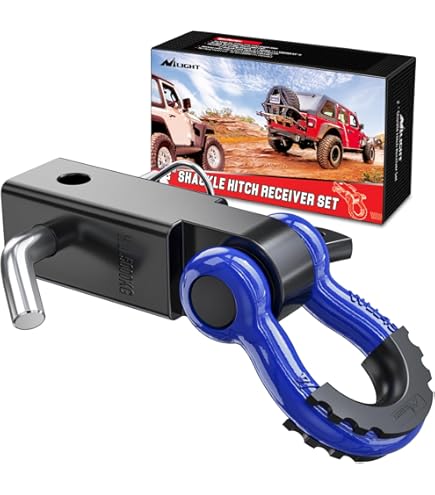 Shackle Hitch Receiver 2", 45,000 Lbs Break Strength Heavy Duty WHITE - View #9