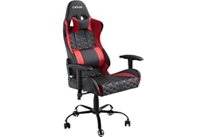 Trust Gaming GXT 708R Resto Sedia Gaming, Sedia 360° con Cuscini Rimovibili, Regolabile in Altezza, Sedia Girevole da Scrivania per PC, Ufficio, per Gioco – Rosso