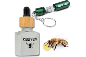 Revive a Bee Gift Box 1 x Bee Revival Kit Keyrings 1x Refill Bottle & Plantable Seed Paper
