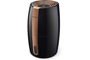 Philips Domestic Appliances Humidifier 2000 Series HU2718/10 - Natural and Hygienic Humidification by Nano-Large Water Molecules, Black/Copper