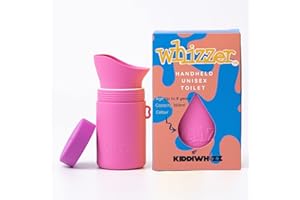 KIDDIWHIZZ Portable Toilet/Travel Potty Holiday Essentials for Kids - Ideal for Potty Training, Camping, Car Journeys & Travel - Unisex Silicone Pee Bottle - Portable & Leakproof - 250ml