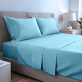 Gobedreams Bedding Set 150 x 190 cm Water Microfibre 4 Pieces Bed 150 cm | 150 bed set: fitted sheet 40 cm, top sheet and 2 p