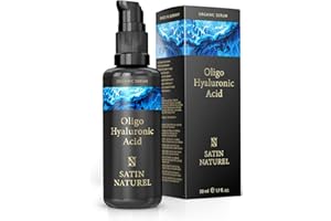 ‎SATINNATUREL Hyaluron Serum hochdosiert 50ml - (Oligo) Hyaluronsäure - 100% Vegan & BIO - Hyaluronic Acid Serum - Gesichtsserum Männer & Frauen - Anti Aging Serum & Anti Falten - Gesichtspflege SATIN NATUREL