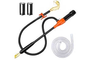 LOCOPOW Bomba de Transferencia Eléctrica, Bomba de Succión Automática, 2.4 GPM, Gasolina, Compatible con Coche, Camión, Motocicleta, UTV, Motocicleta, Camioneta, Carro de golf, Kart, PWC, ATV