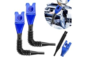 UOQO Flexible Draining Tool Snap Funnel Automotive, Wide Mouth Collapsible Oil Universal Plastic Clasp Funnel for Car Petrol and Household Uses(2PCS)