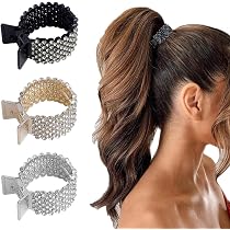 2 Stylische Pferdeschwanz-Spangen Für Volle Haare – Matte Schnallen-Haarspangen Für Dicke, Lange Haare | 5,1 Cm