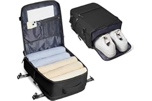 BJLFS Plecak podróżny Ryanair 40x30x20,duży plecak podróżny dla kobiet, torba kabinowa Easyjet 45x36x20 bagaż kabinowy na co dzień, wodoodporny plecak sportowy na świeżym powietrzu