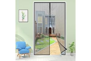 LRHRHR Cortina Mosquitera Magnética para Puertas, Cortina de Protección Contra Insectos para la Puerta Balcón Sala de Estar Fácil de Instalar