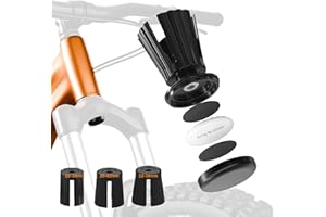 NICEDACK Soporte de Bicicleta para AirTag, Oculto en la Horquilla Delantera de la Bicicleta, Soporte de Bicicleta Apple Airtag para Tubos de Horquilla Delantera con Diámetro Interior de 22-38 mm