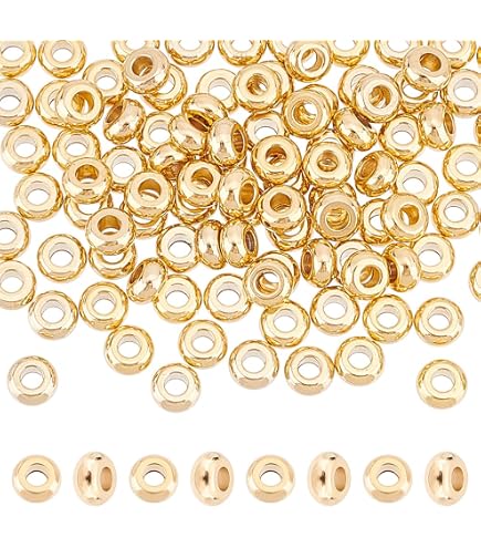 7.5 X 3.5 Mm Large Round Stanless Steel Spacer Rng Beads (10 or 50 Pc