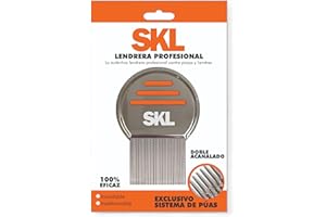 NMP Lendrera SKL PREMIUM 2 | Grado A+ No todas son iguales, esta es profesional. Para eliminar Piojos y Liendres. Microacanalada y Acero La que usan los profesionales.