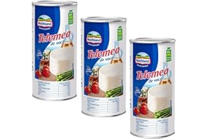 QUBROS Hochland Telemea De Vaca 1000g | Cow Milk Cheese 1kg Tin | Tasty and Creamy Texture and Tangy Aftertaste | German Cheese (Cow Cheese Telemea Vaca 1kg, 3 Pack)