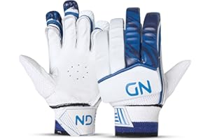 ND Sports Cricket Batting Gloves – Full Finger Protection with EVA Padding & Ventilated Leather Palm – Sweat-Resistant, Flexible & Comfortable Grip Gloves
