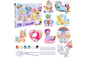 Ballery Unicorn Painting Kit Toys, Arts and Crafts Kits for Kids, DIY Kids Painting Set Creative Activities Toys Gifts for Girls 4 5 6 7 8 9 10 Year Old