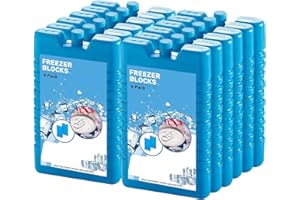 SAVEX Freezer Blocks With Non Toxic & Lightweight Material For Food Fresh Drinks Resuable Ice Packs Cooler Bag, Lunch Box | Ice Blocks For Cool Bags | Freezer Blocks | Ice Packs Reusable