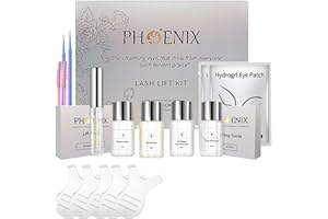 HALERCAY Eyelash Lifting Set, Brow Lifting Kit, Professional Eyelash Lifting with Black Colour, Eyelash Wave for Natural and Thicker Eyelashes, Ideal for Salon and Home Use (White)