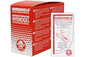 Burnshield First Aid Burn Relief Hydrogel Sachets, 25 Count