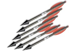 YAK Archery T100 3K Carbon Bolzen 6.3" - Hochleistungs-Pistolenarmbrust Pfeile, 6er Set, Perfekte Passform & Langlebigkeit, 10,5g