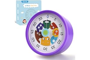 Garrulo Timer Visivo per Bambini, Timer per Conto alla Rovescia da 60 Minuti con Design Magnetico