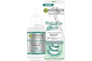 ‎GARNIER Garnier Feuchtigkeitsspendendes Serum für ein straffes und strahlendes Hautbild, Mit beruhigender Aloe Vera und Hyaluronsäure, Skin Active, 30 ml