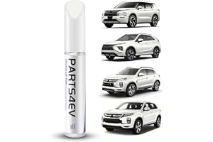 PARTS4EV (W19) Molnvit – Mitsubishi färgpenna – exakt färgmatchning för att reparera repor och stenskador