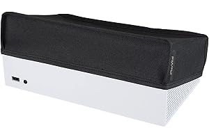 PlayVital Cover Copertura Antipolvere per Xbox Series S Console,Coperchio in Nylon Orizzontale Protettivo Impermeabile per Xbox Series S Console-Nero