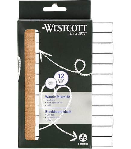 Lot De 100 Craies Blanches PARENCE - 7cm, Non Toxiques Pour Tableau Noir Et Activités Créatives