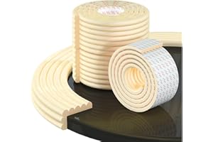 Fozobaiy Multifunctional Baby Proofing Edge Protector,Table Edge And Corner Guard For Kids,Child Safety Foam Bumper Strip,Suitable For Glass Table,Furniture,Fireplace,Desk,Diy 6.5ft/2m(Square(Beige))