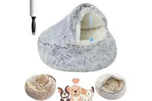 NNBWLMAEE Lapcatz - Cama nido, cama Lapcatz, nido Lapcatz para mascotas, cueva para gatos, cama nido para gatos de interior y camas calmantes para perros, parte inferior extraíble lavable antideslizante (felpa