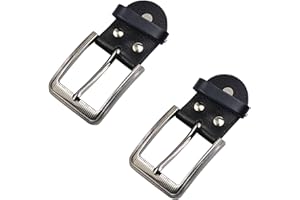 CHENNAN 2 Pezzi Lega di Zinco Fibbia per Cintura Classica, Ricambio Quadrata in Metallo Regolabile per Fissare Cinture, Jeans