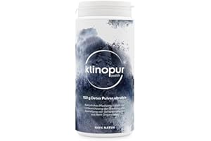 ‎KLINOPUR KLINOPUR Zeolith 150g Premium Medizinprodukt zur Entgiftung, 100% natürliche Darmreinigungskur & Detox [4 µm ultrafein], Klinoptilolith, Zeolith Pulver zum Einnehmen - alternativ zu Heilerde Pulver