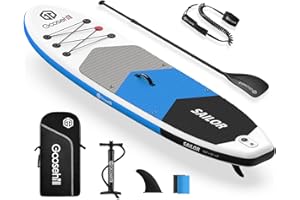Goosehill Inflatable Stand Up Paddle Board, Premium SUP Package, 10' Long 32" Wide 6" Thick, Patterns Open for Customization