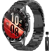 Rongep [Stainless Steell] Huawei ile Uyumlu 22mm Kordon GT7/GT7 Pro/GT6/6 Pro/Runner 2/GT5/5 Pro/GT4/GT3 46mm i&ccedil;in Katlanır T
