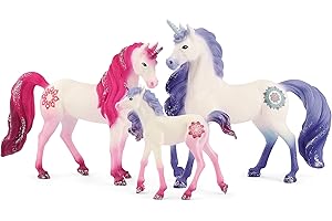 Schleich 72211 BAYALA Mandala Unicorn Family, od 5 lat, Zestaw do Zabawy, 3 Części