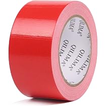 Duccinp Ruban Adhésif Blindé Extra Résistant 50m X 25mm Rose - Étanche Intérieur Extérieur Réparation Bricolage