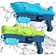 AM ANNA Water Guns for Kids 2 Pack Squirt Guns High Capacity 800CC Water Blaster Water Toys for Kids Toy Guns Water Shooter for Summer Swimming Pool Beach Party Favors