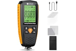 Neoteck Paint Thickness Gauge Car Coating Thickness Meter for Used Car Buyers, Paint Mil Thickness Meter Gauge Check The Car’s Original Coating Auto Car Paint Meter 0-1300um