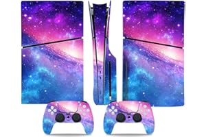 Wonhomke Le Sky Design pour Stickers pour PS5 Slim Disk Skin pour Ps5 Slim Disque Vinyle Skin pour La ps5 Slim pour PS5 Disque Mince PVC Autocollant (Ps5-004)