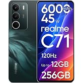 realme C71 Smartphone up to 12GB RAM + 256GB ROM, 6.67" 120Hz Screen, Mobile Phone with 6000mAh Battery and 45W Quick Charge,