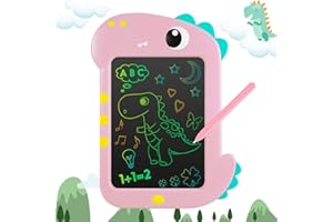 kizplays LCD Writing Tablet, 9inch Kids Toys Doodle Board, Toddler Toys for 3 4 5 6 Year Old Boys Girls Gifts, Dinosaur Toys Drawing Pad for Kids 3+ Year Old Boy Girl Birthday Gifts (Pink)