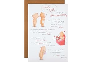 Hallmark Our Anniversary Card - Cute Ted And Ginger Illustrated Design