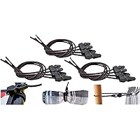 MAGMA Lot De 10 Crochets D'Attache Bagues De Fixation Pour Crochets De 8 Mm/Quick Clips Pour Sangles Élastiques Et Tendeurs, Cordes Élastiques, Auvents, Bâches, Piscines, Camping, Jardinage