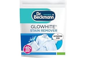 Dr. Beckmann Glowhite Whitening Booster | In-wash stain remover & laundry whitener | Removes 100+ stains | 400g