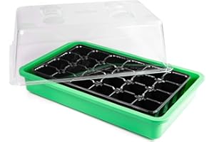 MGC24 indoor Greenhouse Propagator with Lid and Ventilation, Green