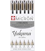 Penne Grafiche Nere Pigma Micron Sakura Fineliners - 6