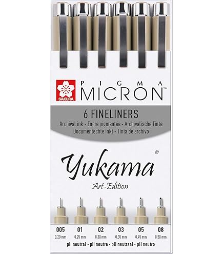 SAKURA Pigma Micron 08 - Penna fineliner da 0,50 mm - Blu Nero