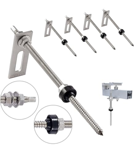 Viti Prigioniere M10 X 300 Mm In Acciaio Inox A2 - Per Impianti Fotovoltaici