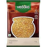 Amazon Brand - Vedaka Unpolished Toor Dal (Arhar Dal) | 1 Kg | Naturally Rich Source Of Protein | Naturally Cholesterol-Free 