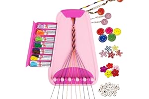 MARLRIN Freundschaftsarmbänder Selber Machen, Freundschaftsbänder Bastelset für Mädchen im Alter von 6-12 Jahren, Armbänder Selber Machen für Kinder, friendship bracelet kit Geburtstagsgeschenk (Rosa)